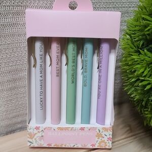 Spritz MOM Ballpoint Pens - Classic Black ink Set Of 5 For Mother NWT